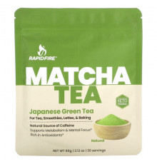 Минералы и микроэлементы RAPIDFIRE, Matcha Tea, японский зеленый чай, 60 г (2,12 унции)