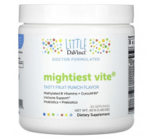 Детское здоровье Little DaVinci, Mightiest Vite, вкусный фруктовый пунш, 42 г (1,48 унции)