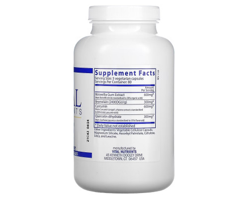Vital Nutrients, BCQ, 240 Vegetarian Capsules Vital Nutrients, BCQ, 240 Vegetarian Capsules