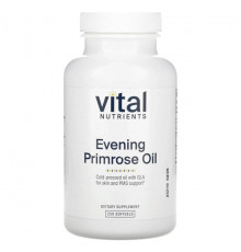 Женское здоровье Vital Nutrients, масло первоцвета вечернего, 250 капсул