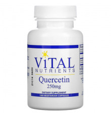 Антиоксиданты Vital Nutrients, Кверцетин, 250 мг, 100 вегетарианских капсул