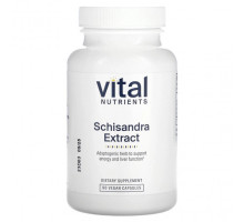Растительные экстракты и настойки Vital Nutrients, Экстракт лимонника, 90 веганских капсул