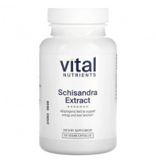Растительные экстракты и настойки Vital Nutrients, Экстракт лимонника, 90 веганских капсул