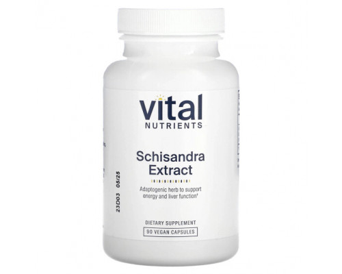 Растительные экстракты и настойки Vital Nutrients, Экстракт лимонника, 90 веганских капсул Растительные экстракты и настойки Vital Nutrients, Экстракт лимонника, 90 веганских капсул