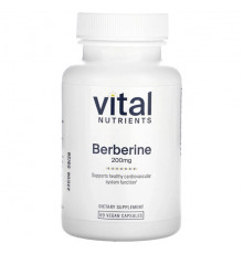 Фрукты и ягоды Vital Nutrients, Берберин, 200 мг, 60 веганских капсул