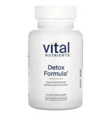 Для пищеварительной системы Vital Nutrients, Формула детоксикации, 60 веганских капсул