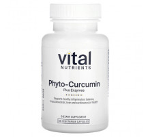 Имбирь и куркума Phyto-Curcumin Plus Enzymes , 60 Vegetarian Capsules