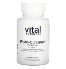 Имбирь и куркума Phyto-Curcumin Plus Enzymes , 60 Vegetarian Capsules