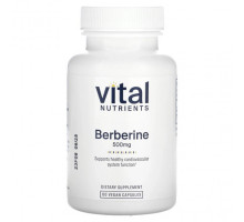 Фрукты и ягоды Vital Nutrients, Берберин, 500 мг, 60 веганских капсул