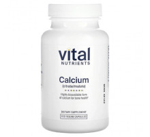 Кальций Vital Nutrients, Кальций (цитрат / малат), 100 веганских капсул