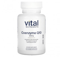 Антиоксиданты Vital Nutrients, Коэнзим Q10, 200 мг, 60 веганских капсул