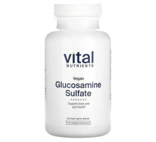 Глюкозамин, Хондроитин, МСМ Vital Nutrients, Веганский сульфат глюкозамина, 120 веганских капсул