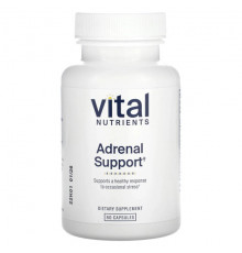 Улучшение памяти и работы мозга Vital Nutrients, Поддержка надпочечников`` 60 капсул