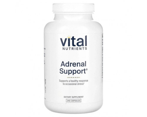 Улучшение памяти и работы мозга Vital Nutrients, добавка для поддержки надпочечников, 240 капсул Улучшение памяти и работы мозга Vital Nutrients, добавка для поддержки надпочечников, 240 капсул