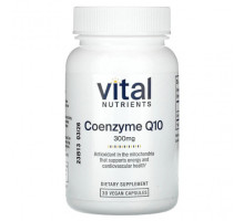 Антиоксиданты Vital Nutrients, Коэнзим Q10, 300 мг, 30 веганских капсул