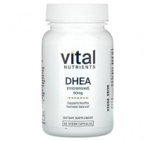 Мужское здоровье Vital Nutrients, ДГЭА (микронизированный), 50 мг, 60 веганских капсул