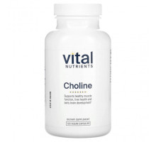 Витамины группы B Vital Nutrients, холин, 120 веганских капсул
