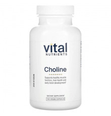 Витамины группы B Vital Nutrients, холин, 120 веганских капсул