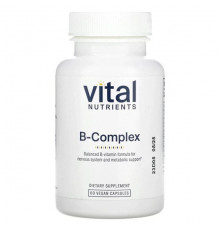 Витамины группы B Vital Nutrients, B-Complex, 60 веганских капсул