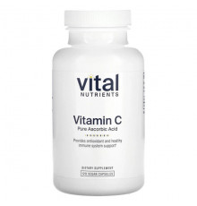 Витамин C Vital Nutrients, Витамин C, 120 веганских капсул