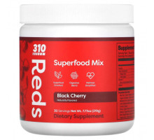 Суперфуды 310 Nutrition, Reds, смесь суперфудов, черная вишня, 219 г (7,73 унции)