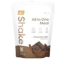 310 Nutrition, All-In-One Meal Shake, Chocolate Bliss, 14.6 oz (414.4 g)