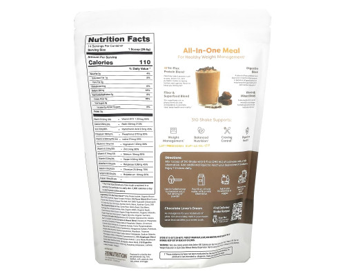 310 Nutrition, All-In-One Meal Shake, Chocolate Bliss, 14.6 oz (414.4 g) 310 Nutrition, All-In-One Meal Shake, Chocolate Bliss, 14.6 oz (414.4 g)