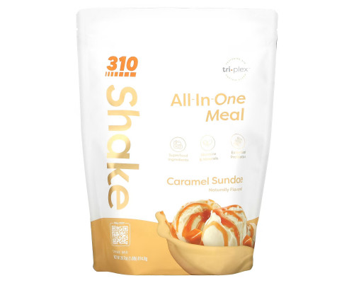310 Nutrition, All-In-One Meal Shake, Caramel Sundae, 28.7 oz (814.8 g) 310 Nutrition, All-In-One Meal Shake, Caramel Sundae, 28.7 oz (814.8 g)