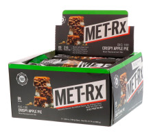 MET-Rx, Big 100, Батончик Вместо Еды, Хрустящий Яблочный Пирог, 9 батончиков, по 3,52 унции (100 г) каждый