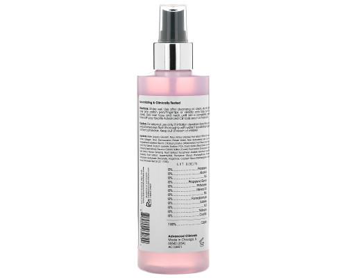 Advanced Clinicals, Rosewater Toner, Tone & Tighten Formula, 8 fl oz (237 ml) Advanced Clinicals, Rosewater Toner, Tone & Tighten Formula, 8 fl oz (237 ml)