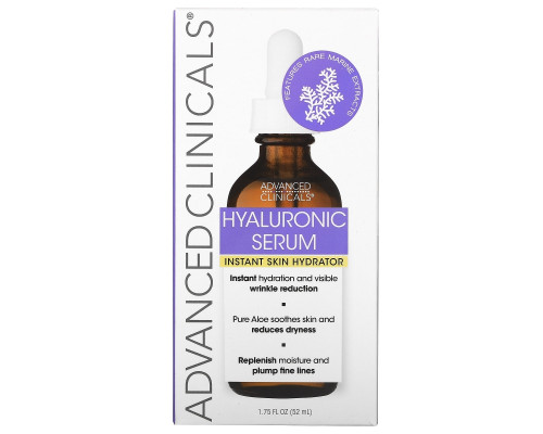 Advanced Clinicals, Hyaluronic Serum, 1.75 fl oz (52 ml) Advanced Clinicals, Hyaluronic Serum, 1.75 fl oz (52 ml)