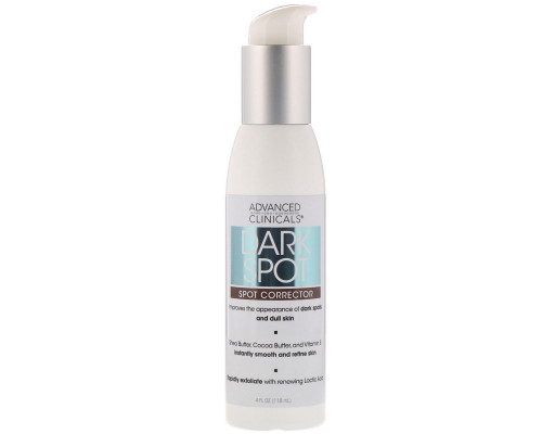 Advanced Clinicals, Dark Spot, Spot Corrector, 4 fl oz (118 ml) Advanced Clinicals, Dark Spot, Spot Corrector, 4 fl oz (118 ml)
