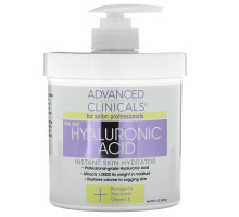 Advanced Clinicals, Hyaluronic Acid, Instant Skin Hydrator, 16 oz (454 g)