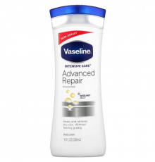 Vaseline, Intensive Care (Интенсивный уход), усовершенствованный восстанавливающий лосьон без жира, не содержит aроматизаторов, 10 унций (295 мл)