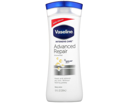 Vaseline, Intensive Care (Интенсивный уход), усовершенствованный восстанавливающий лосьон без жира, не содержит aроматизаторов, 10 унций (295 мл) Vaseline, Intensive Care (Интенсивный уход), усовершенствованный восстанавливающий лосьон без жира, не содержит aроматизаторов, 10 унций (295 мл)