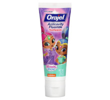 Orajel, Зубная паста с фтором против кариеса Shimmer & Shine, райские ягоды, 119 г