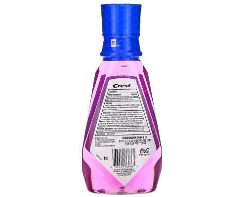 Crest, Kids, Anticavity Fluoride Rinse, Alcohol Free, For Kids 6 & Up, Strawberry Rush, 16.9 fl oz (500 ml) Crest, Kids, Anticavity Fluoride Rinse, Alcohol Free, For Kids 6 & Up, Strawberry Rush, 16.9 fl oz (500 ml)
