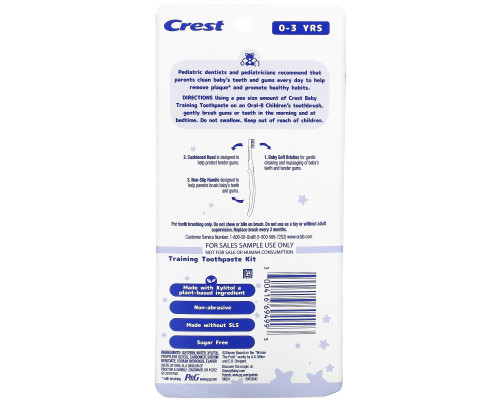 Crest, Baby Training Toothpaste Kit, Soft, 0-3 Years, Winnie the Pooh, Mild Strawberry, 1 Kit Crest, Baby Training Toothpaste Kit, Soft, 0-3 Years, Winnie the Pooh, Mild Strawberry, 1 Kit