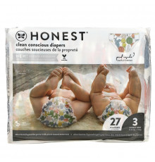 The Honest Company, Honest Diapers, Size 3, 16-28 Pounds, Pandas, 27 Diapers