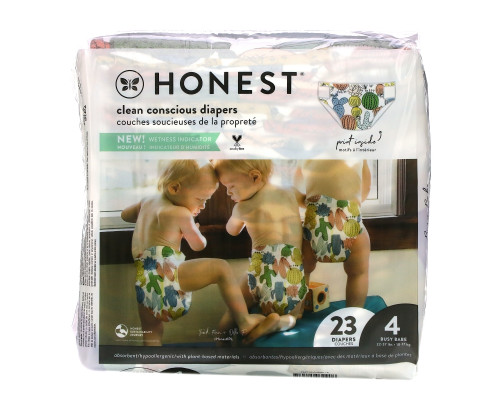 The Honest Company, Honest Diapers, Size 4, 22-37 Pounds, Pandas, 23 Diapers The Honest Company, Honest Diapers, Size 4, 22-37 Pounds, Pandas, 23 Diapers