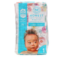 The Honest Company, Honest Diapers, Size 1, 8-14 Pounds, Rose Blossom, 35 Diapers