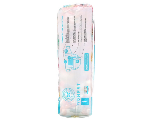 The Honest Company, Honest Diapers, Size 1, 8-14 Pounds, Rose Blossom, 35 Diapers The Honest Company, Honest Diapers, Size 1, 8-14 Pounds, Rose Blossom, 35 Diapers