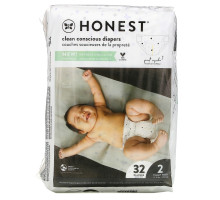 The Honest Company, Honest Diapers Size 2, 12-18 Pounds, Rose Blossom, 32 Diapers