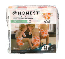 The Honest Company, Honest Diapers, Size 4, 22 - 37 Pounds, Rose Blossom, 23 Diapers