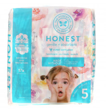 The Honest Company, Honest Diapers, Size 5, 27+ Pounds, Rose Blossom, 20 Diapers
