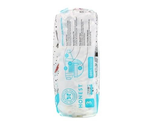 The Honest Company, Honest Diapers, Size 3, 16-28 Pounds, Space Travel, 27 Diapers The Honest Company, Honest Diapers, Size 3, 16-28 Pounds, Space Travel, 27 Diapers
