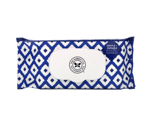The Honest Company, Plant-Based Wipes, Blue Ikat, 72 Wipes The Honest Company, Plant-Based Wipes, Blue Ikat, 72 Wipes