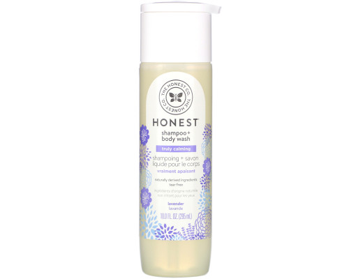The Honest Company, Truly Calming Shampoo + Body Wash, Lavender, 10.0 fl oz (295 ml) The Honest Company, Truly Calming Shampoo + Body Wash, Lavender, 10.0 fl oz (295 ml)