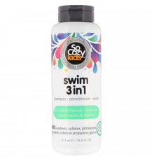 SoCozy, Kids, Swim 3 in 1, шампунь + кондиционер + гель для душа, 311 мл