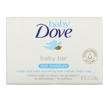 Dove, Baby Dove, Baby Bar Soap, Rich Moisture, 3.17 oz (90 g)